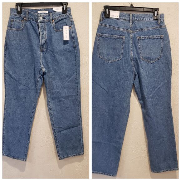 PacSun Jeans Womens High Rise Straight Button Fly Jean Size 26 NWT - Picture 1 of 7